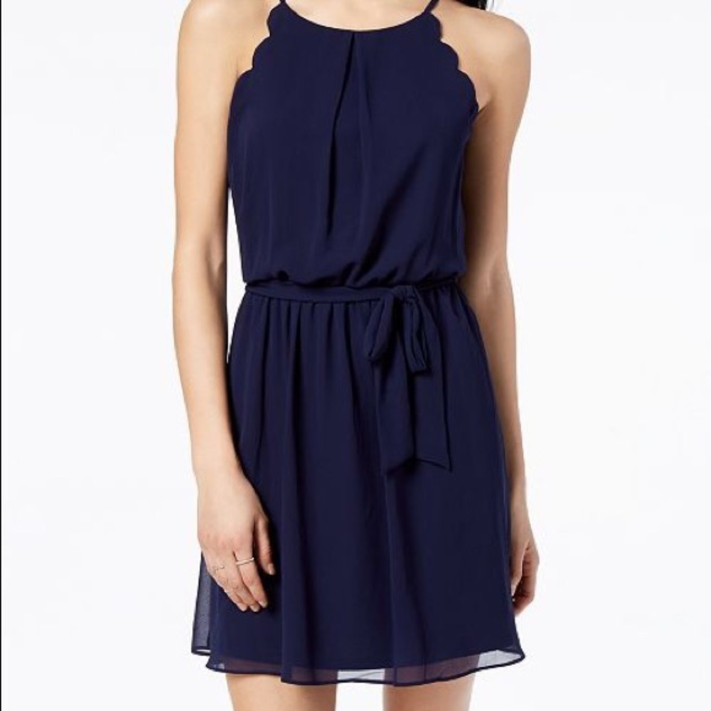Macy’s | BCX Scalloped Fit & Flare Dress